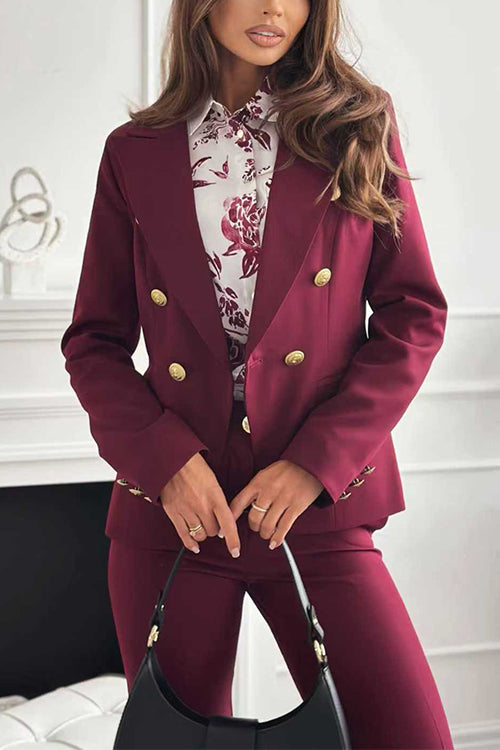 Lapel Long Sleeves Button Up Floral Print Shirt