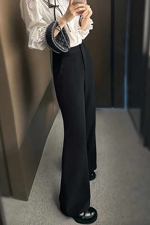 Karleedress High Waist Bell Bottom Suit Pants