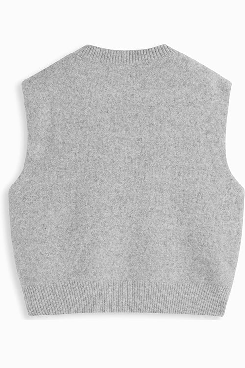 Karleedress Crewneck Knitted Pullover Sweater Vest