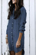 Karleedress Long Sleeve Hot Sale Denim Shirt Dress ( 4 Colors)