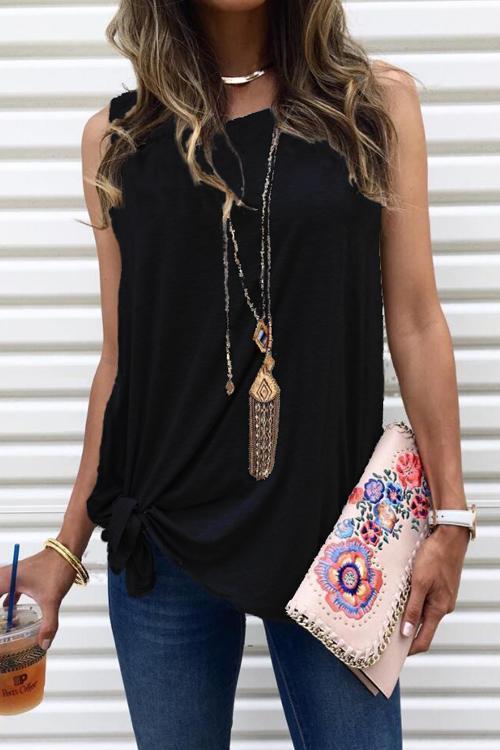 Karleedress Gloomy Casual Waistcoat Tank Top