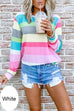 Karleedress Candy Striped Long Sleeves Pullover Top