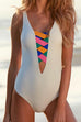 Karleedress Color Ropes Cut Out One-piece Swimsuit