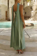 Karleedress Strapless Tube Satin Maxi Dress