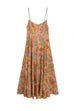 Karleedress Spaghetti Strap Floral Print Chiffon Maxi Dress