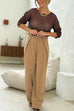 Karleedress High Waist Tailored Wide Leg Trousers