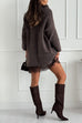 Drop Shoulder Solid Comfy Pullover Sweater