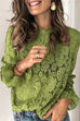 Karleedress Floral Lace Crochet Hollow Out Shirts