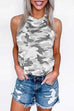 Karleedress Halter Sleeveless Camo Tops