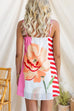Spaghetti Strap Floral Print Mini Dress