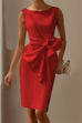 Karleedress Sleeveless Bow Knot Waist Pencil Dress