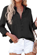 Karleedress Solid Long Sleeves Button Up Satin Shirt
