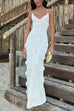 Karleedress Open Back Flowers Applique Knitting Maxi Vacation Dress