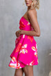 Strapless Floral Print A-line Mini Dress