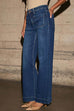 Karleedress Chic Straight Wide Leg Denim Pants