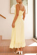 Karleedress Frill Trim Tie Bow Swing Maxi Cami Dress