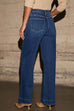Karleedress Chic Straight Wide Leg Denim Pants