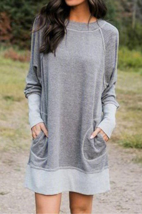 Karleedress Maureen Pockets Casual Sweatershirt Dress