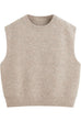 Karleedress Crewneck Knitted Pullover Sweater Vest