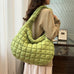 Karleedress Lightweight Quilted Grid Puffer Tote Bag