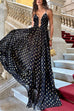 Karleedress Cut Out Polka Dot Tiered Swing Maxi Cami Dress