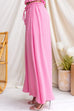 Elastic Waist Pocketed Wide Leg Palazzo Pants