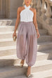 Karleedress High Rise Sheer Balloon Pants