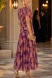 Karleedress V Neck Short Sleeves Floral Print Maxi Dress