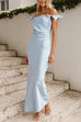 Karleedress Bow Knot Off Shoulder Maxi Party Dress