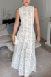 Karleedress Mockneck Sleeveless A-line Lace Maxi Dress