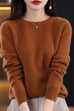 Karleedress Crewneck Solid Comfy Pullover Sweater