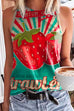 Karleedress Cute Crewneck Graphic Printed Tank Top