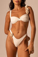 Karleedress Rose Apllique Triangle High Cut Bikini Sets