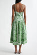 Strappy Backless Botanical Garden Print Maxi Dress