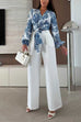 High Rise Pocketed Wide Leg Pants
