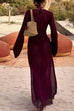 Karleedress V Neck Side Slit Crochet Beach Cover Up Maxi Dress