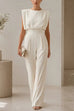 Karleedress Round Neck Sleeveless High Waist Wide Leg Jumpsuit