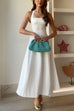 Elegant Halter Sleeveless A-line Maxi Dress