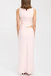 Mockneck Sleeveless Irregular Hem Top Low Rise Maxi Skirt Set