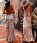 Karleedress Criss Cross Open Back Tie Dye Maxi Dress