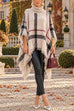 Karleedress Chicest Tassel Lattice Cloak Poncho Sweater (A)