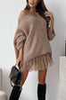 Karleedress V Neck Drop Shoulder Slouchy Pullover Sweater