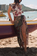 One Shoulder Sleeveless Floral Print One-piece Swimsuit