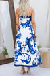Karleedress Strapless Tube Unique Print Swing Maxi Dress