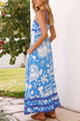 Karleedress Ric Rac Trim Pocketed Unique Print Maxi Cami Dress