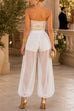 Karleedress High Rise Sheer Balloon Pants