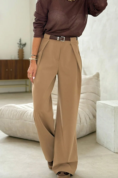 Karleedress High Waist Tailored Wide Leg Trousers