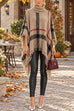 Karleedress Chicest Tassel Lattice Cloak Poncho Sweater (A)