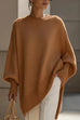 Karleedress Crewneck Drop Shoulder Slouchy Pullover Sweater