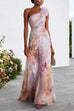 Karleedress Sleeveless High Waist Floral Print Maxi Dress